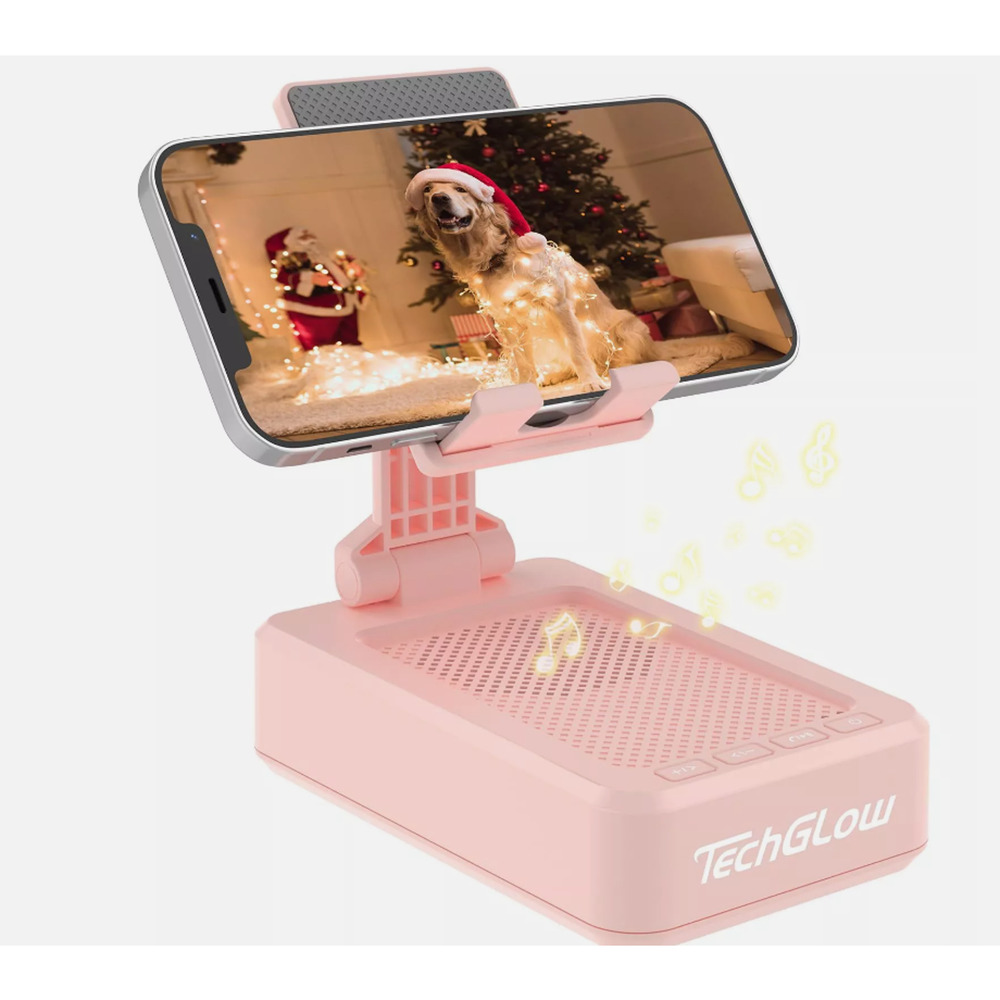Gift for Women Foldable Cellphone Stand with Bluetooth Speaker Wireless Speak...